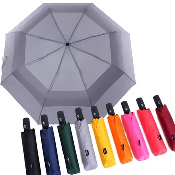 

Strong Full Automatic Umbrella Double-Layer Folding Umbrella Man Business Automatic Umbrella Rain Woman's Folding Umbrella 125cm