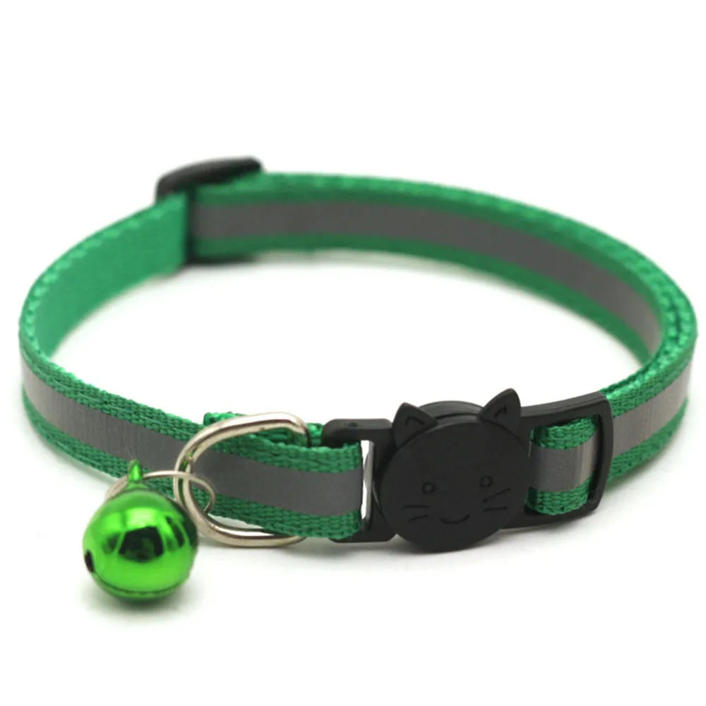 collar gato 6 PACK Reflective Cat Collars Safety Quick Release with Bell- Adjustable 19-32cm ошейник для кошек (4)