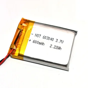 

800mAh Li-ion Battery 603040 Lithium Polymer Rechargeable Battery for GPS locator MP3 MP4 bluetooth speaker LED light