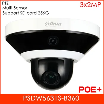 

Dahua Panoramic Camera 3x2MP Multi-Sensor Network IP Camera H.265 Support 360 Degree View and Micro SD Sard 256g PoE+