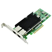 10 Гб PCI-E NIC сетевая карта, для X540-T2 с чипом Intel X540, двойной медный порт RJ45, PCI Express X8 с двойным портом RJ45