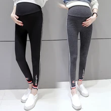 Брюки для беременных; сезон весна-осень; модные корейские леггинсы для мам; Весенние длинные брюки для беременных женщин