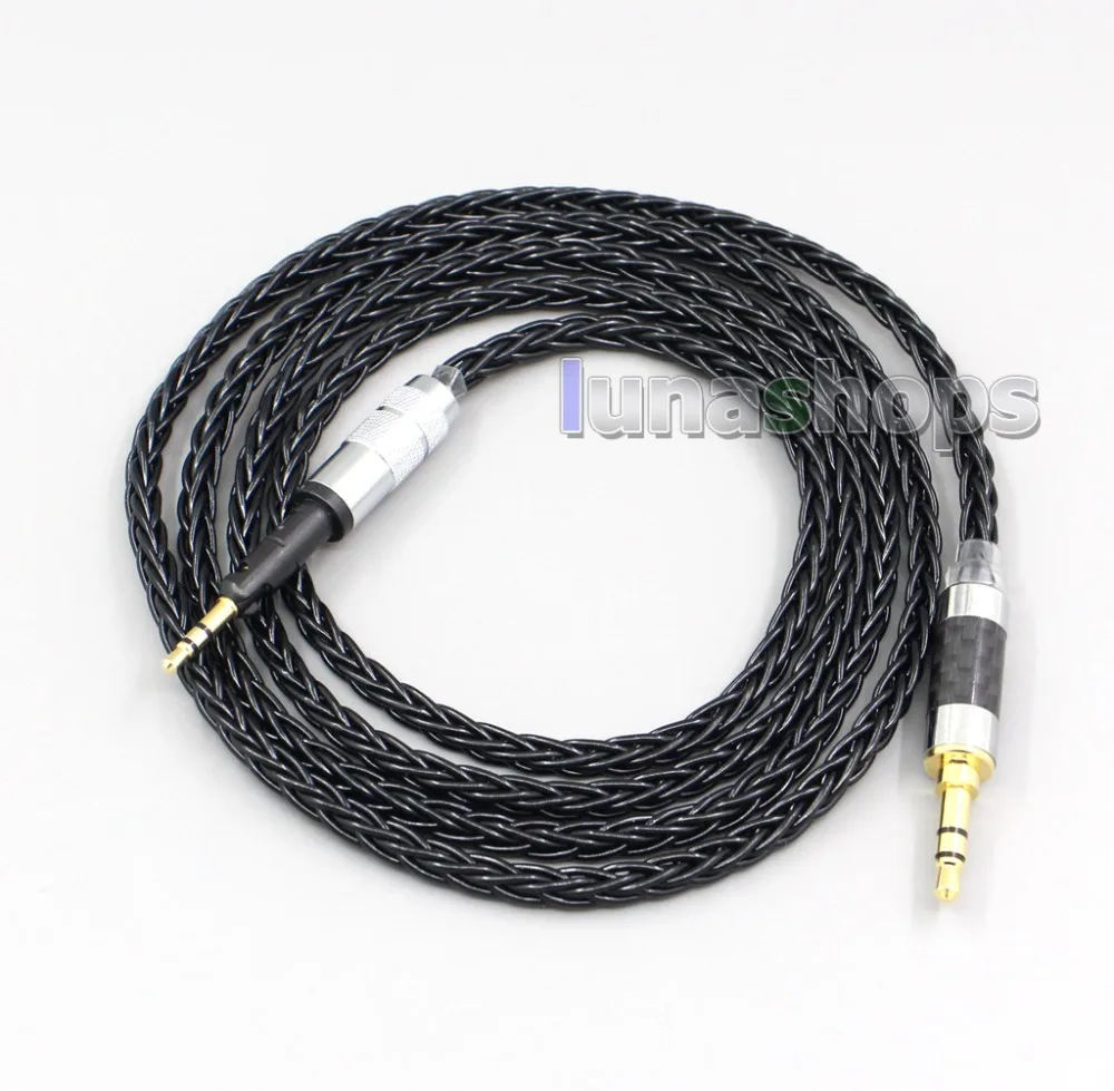 LN006587 3 5 мм 2 4 XLR 8-жильный посеребренный кабель OCC для наушников Sennheiser HD6 HD7 HD8 MIX DJ HD595