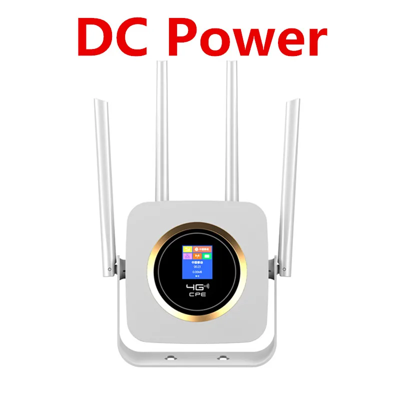 KuWFI 4G Роутер Sim Buit-in power Bank Wifi роутер разблокированный 3g/4G CPE CAT4 150 Мбит/с Мобильная точка доступа Wifi с слотом для sim-карты - Цвет: DC Power white