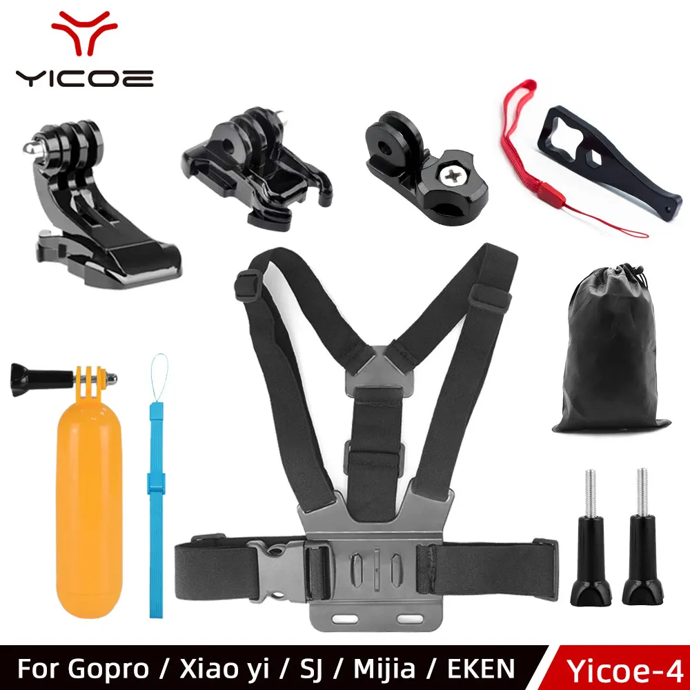 Go Pro Аксессуары для Gopro hero7 6 5 4 3 + аксессуары спортивной экшн камеры нагрудная