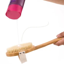 Недавно ванна душ щетка со съемной деревянной ручкой назад скребок для Спа Отшелушивающий массаж тела щетки MS88