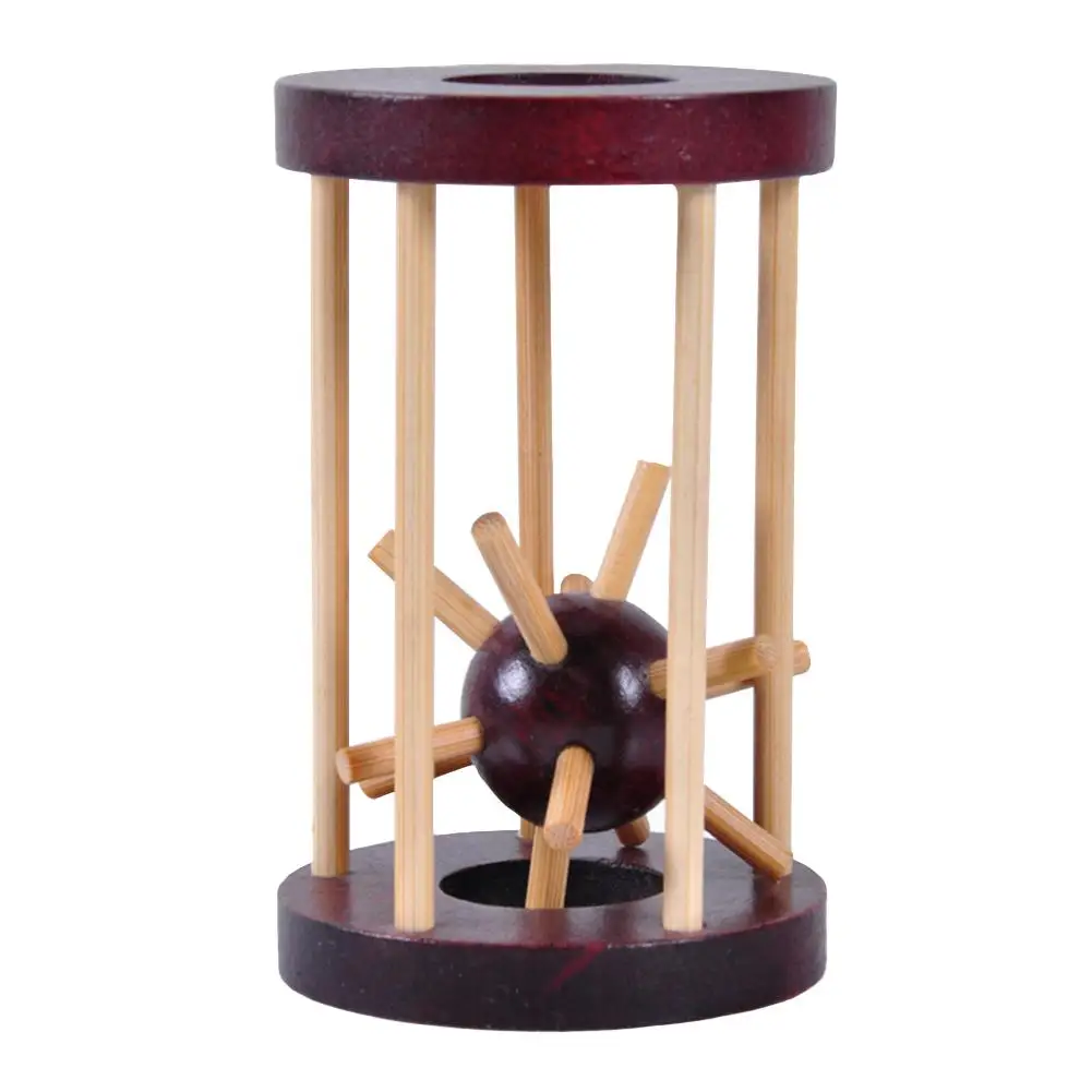 Take Thorn From The Cage IQ Brain Teaser Logic Adult Kids Wooden Puzzle Toy Disentanglement puzzle challenge patience and skill