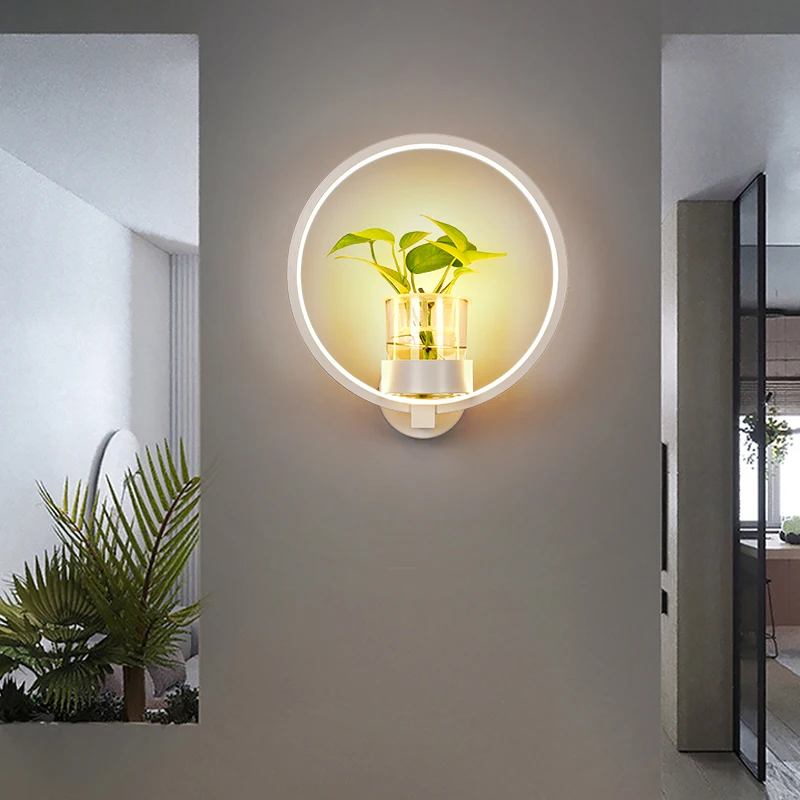 

Multicolor wall lamps with led strip luminaria night light Acrylic Modern outdoor lighting with lustre pendente plants lamps