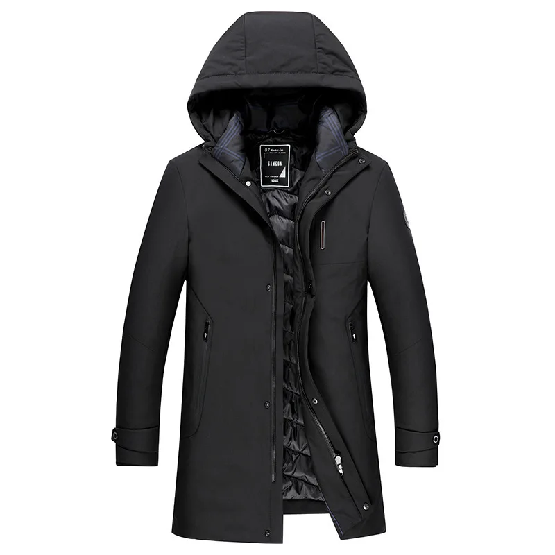 

Medium Length Money Cotton-padded Jacket Men Lian Cap Cold Protection Winter Coat Plus Fat plus Size Loose Fat Male Winter