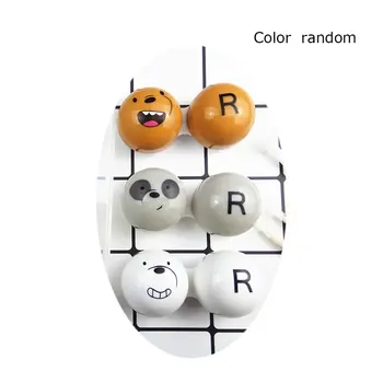 

Cute Breast Bear Simple Mate Box Three-Pack Storage Box Eye Care Kit Portable Contact Lens Box Home Travel Storage Mirror Box