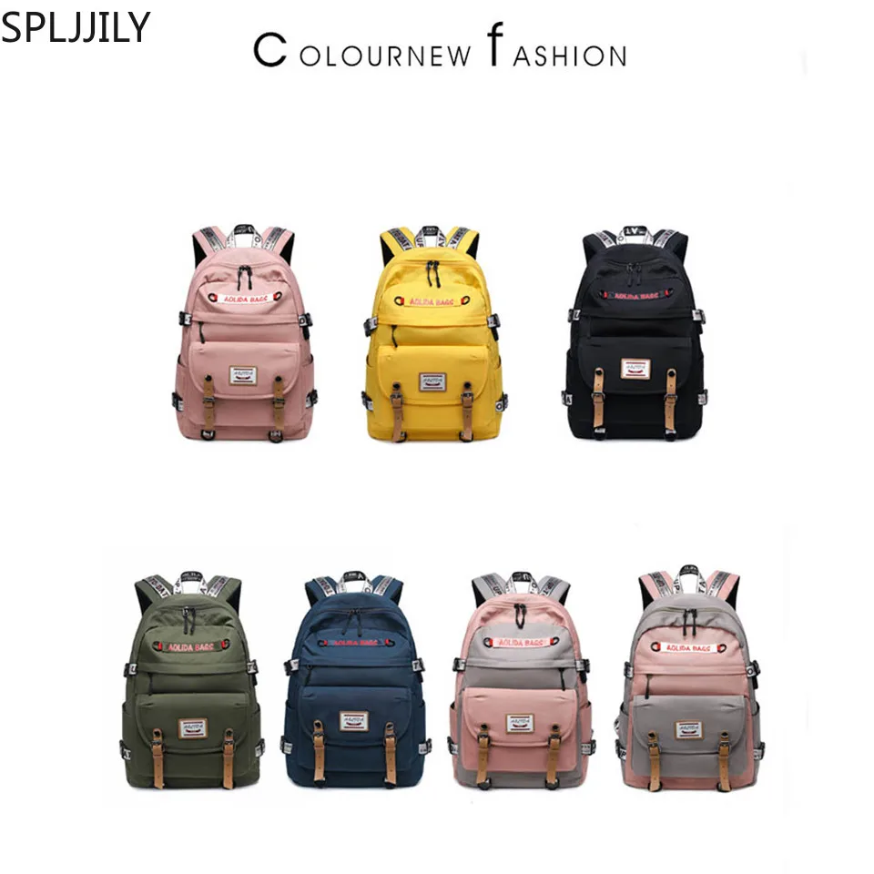 

SPLJJILY Anti Theft Backpack for Man and Women Fashion Polyester Casual Travel Daypacks Laptop Rucksack with USB Charging Port