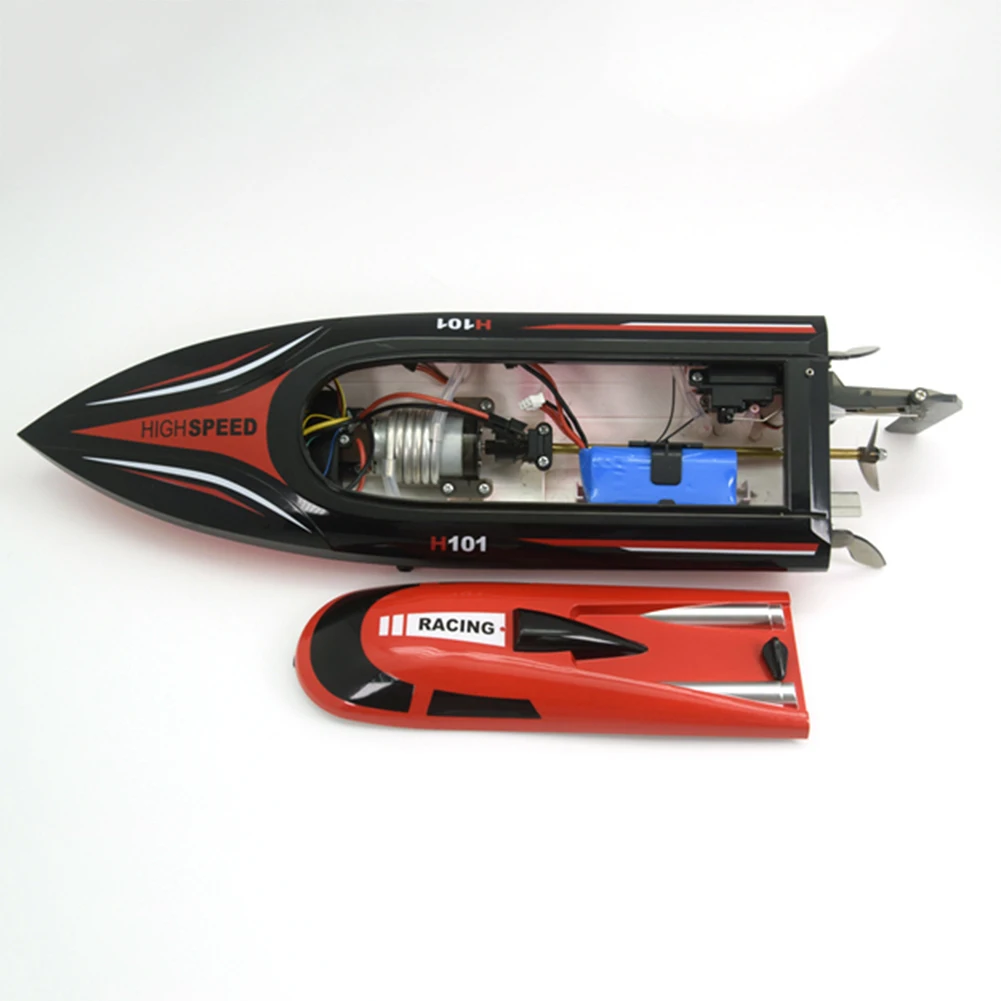 Высокая Скорость RC лодка H102 2,4 ГГц 4 канала 28 км/ч гоночный пульт дистанционного управления RTR лодка с ЖК-экраном подарок для детей игрушки рождественские подарки