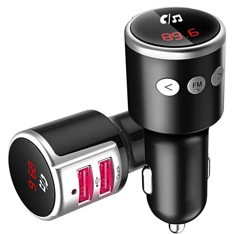 

Car Bluetooth FM Transmitter Modulator With LED Light QC 3.0 Quick Charger Portable Auto MP3 Music Player Support U Disk TF Card