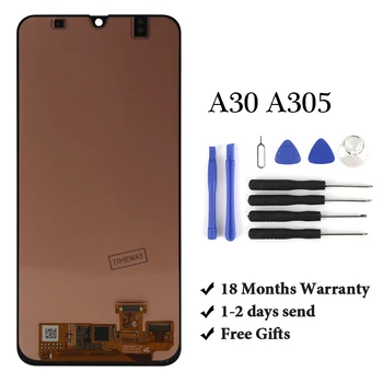 

18 months Warranty For Samsung A30 A305/DS A305F A305FD A305A Display Touch Screen Digitizer Assembly For Samsung A30 A305