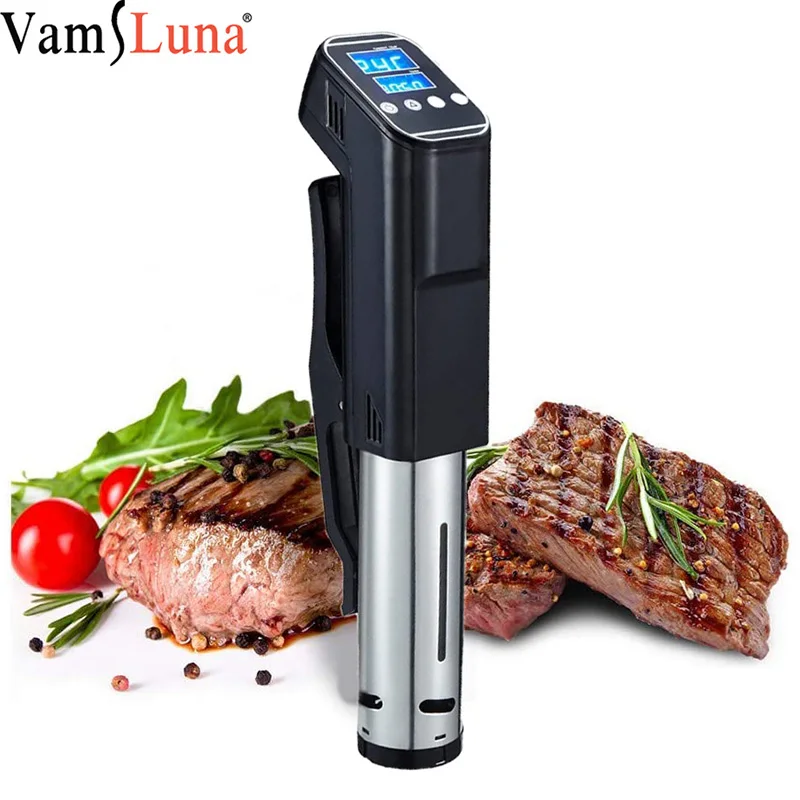 Portable Vacuum Slow Sous Vide Food Cooker 1000W Powerful Immersion Circulator Machine LCD Digital Timer Display Waterproof wholesale auto pet feeder microchip wifi smart timer slow food automatic pet feeder
