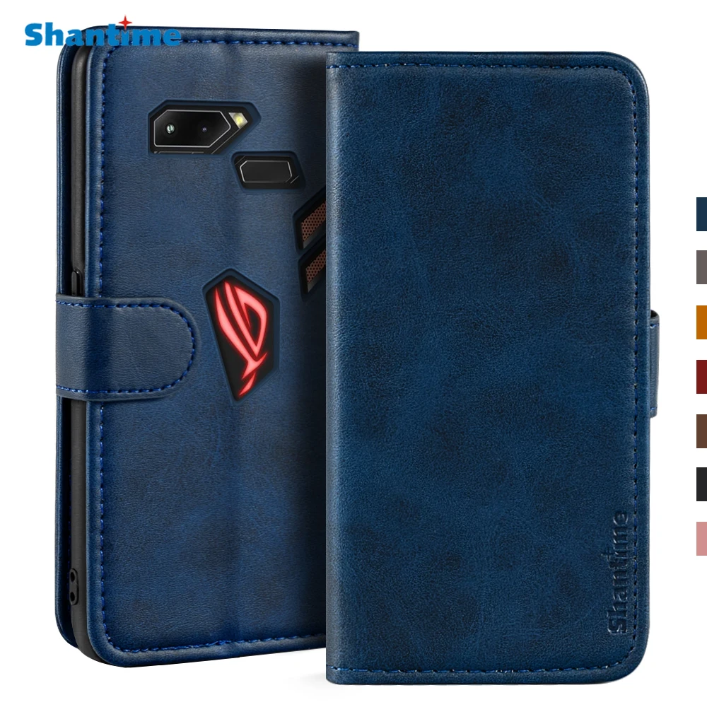 Чехол для Asus ROG Phone ZS600KL Магнитный чехол-бумажник кожаный чехол чехол-подставка