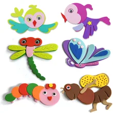 Напрямую от производителя детской пены украшения «сделай сам» стиль Бабочка муравей Птица Животное съемные наклейки на стену