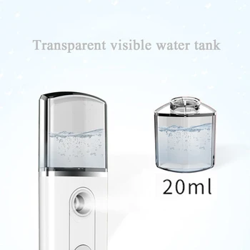 

Nano Face Spray Mist Sprayer Mini Portable Facial Body Steamer 20ml Moisturizing Skin Care Humidifier Instruments Beauty Tool