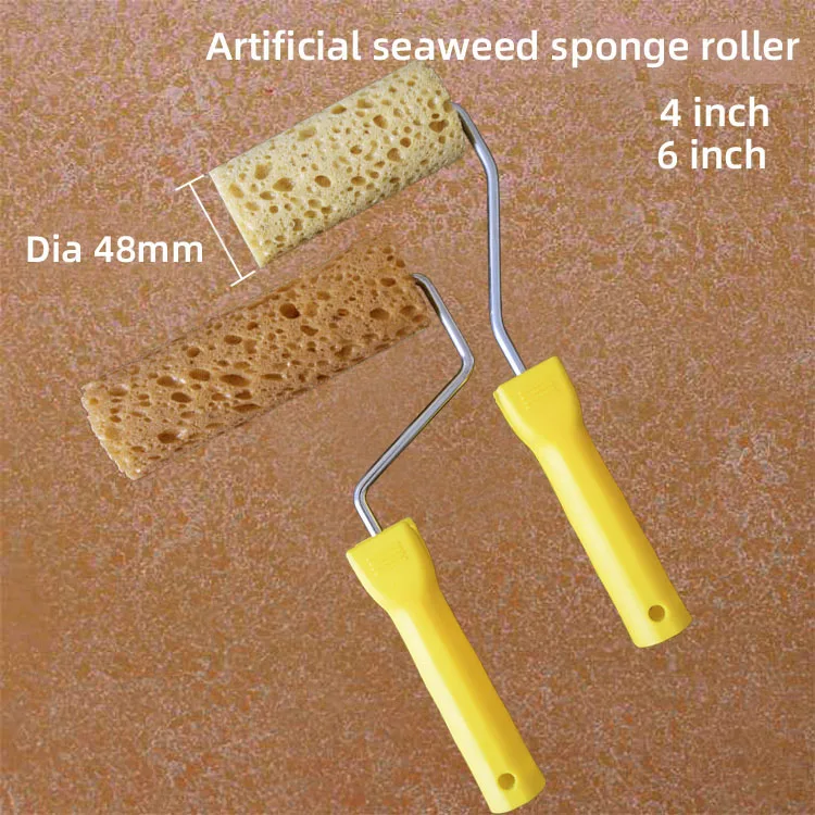 M60 Seaweed Sponge Roller Brush Imitation Seaweed Sponge Roller Pattern  Liquid Wallpaper Paint Texture Tool - Paint Rollers - AliExpress