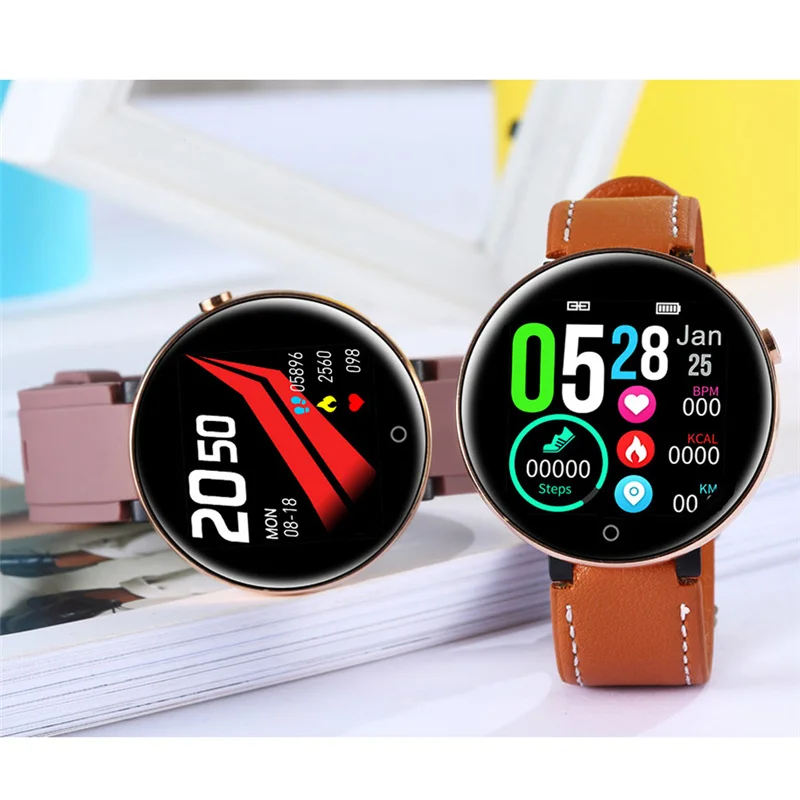 FROMPRO DT18 Смарт часы круглый сенсорный экран Smartwatch сердечного ритма умный фитнес трекер IP67 спортивный модный браслет для мужчин