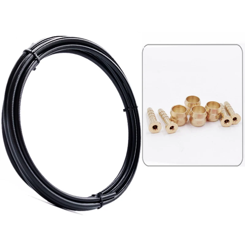 

Outdoor MTB Bicycle Oil Brake Line Tube Hydraulic Hose Bike Olive Insert Set Wider adaptability to various brake oils