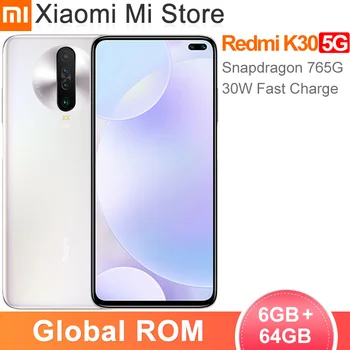 

Global ROM Xiaomi Redmi K30 5G 6GB RAM 64GB ROM Smartphone Snapdragon765G Octa Core 64MP Quad Cameras 6.67" 120HZ Fluid Display