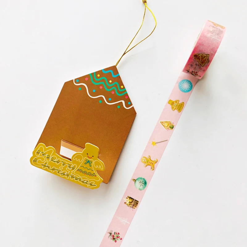 1.5CM*5M Christmas Angel Pendant Washi Masking Tape Christmas Tree Decor