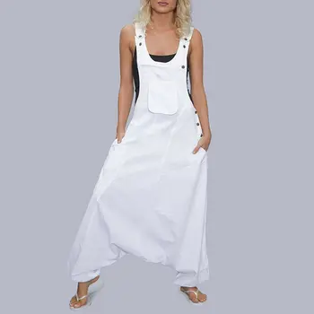 

Women Bib Cargo Pants Hip Hop Harem Bib Pants Jumpsuit Romper Trousers 2019 New Autumn Girls Outwear Plus Size M-5XL