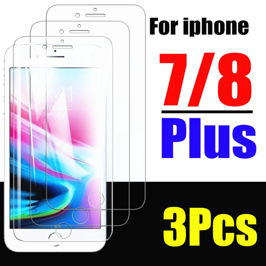 3 Pezzi Di Vetro Protettivo Sul Per Iphone 7 8 6 6 S Plus Screenprotector Per Iphone 7 7Plus 8Plus Iphone 8 Glas Aifone 6 S Film Armor