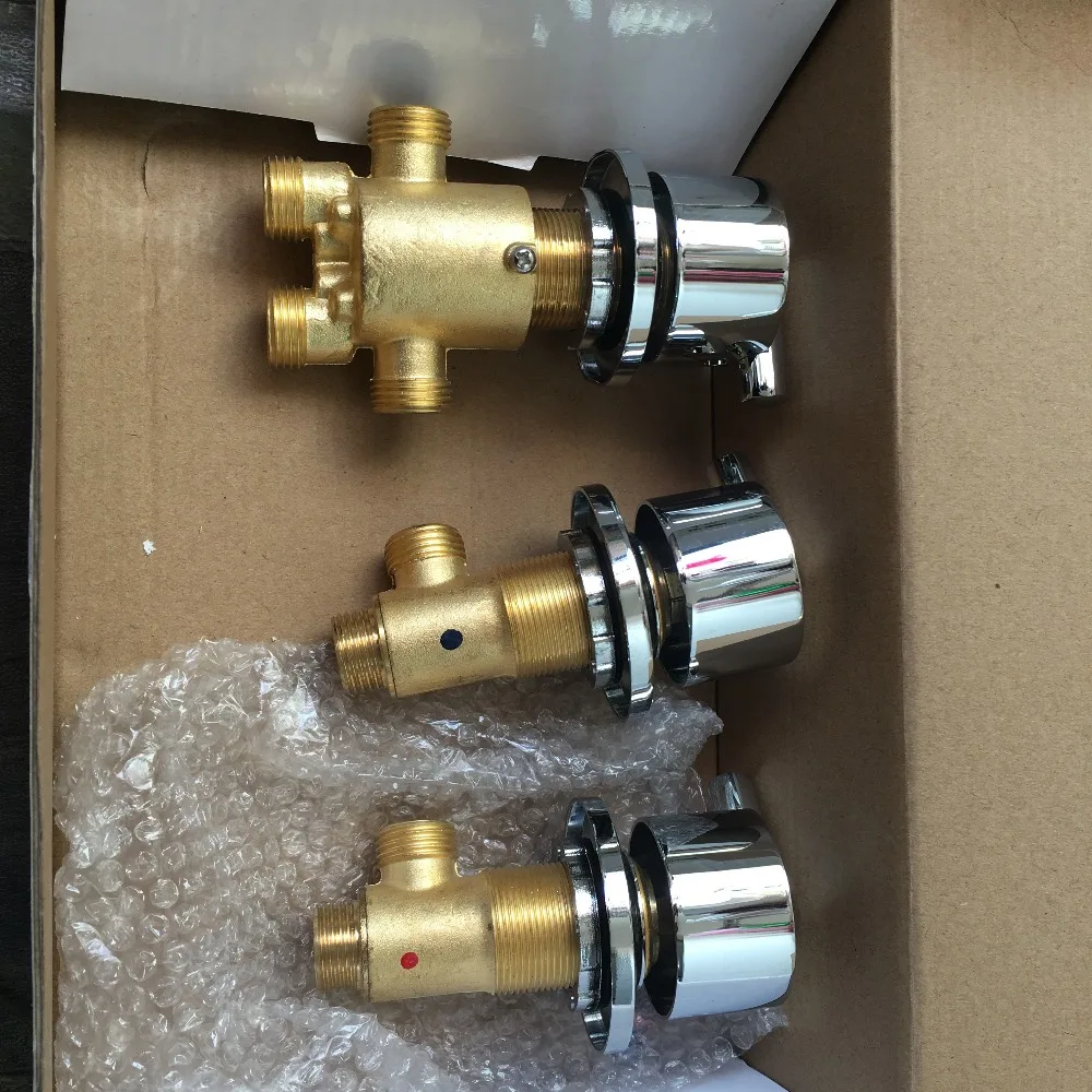 5 hole Brass Bathtub Faucet Hot and Cold Water Control Valve Bath Shower Mixer Bathtub Faucet 5 Piece Set Faucet 4