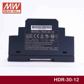 

(Ship from Russia) MEAN WELL HDR-30-12 12V 2A meanwell HDR-30 24W Single Output Industrial DIN Rail Power Supply