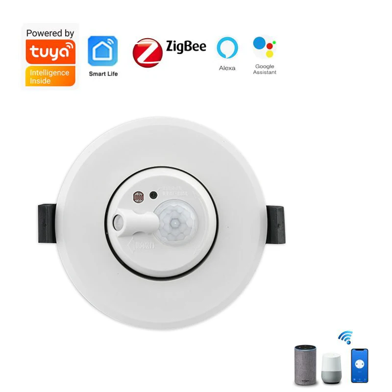 Умный датчик человеческого тела Tuya ZigBee потолочный обнаружения движения