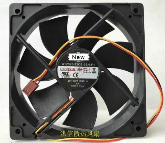 Вентилятор охлаждения для Emacro Master A12025 12CB 3BN F1 DC 12V 0.16A 120X120X25mm|Пульты ДУ| |