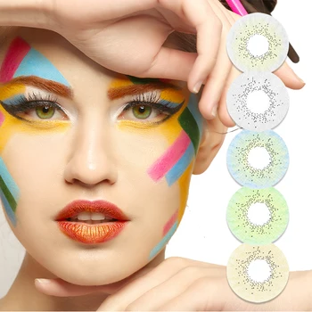 

Mrs.H 2pcs/Pair Beautiful Contact Lenses Beauty Halloween Party Natural Colored Cosmetic Contacts Lens Cosplay Eyecontact Colors