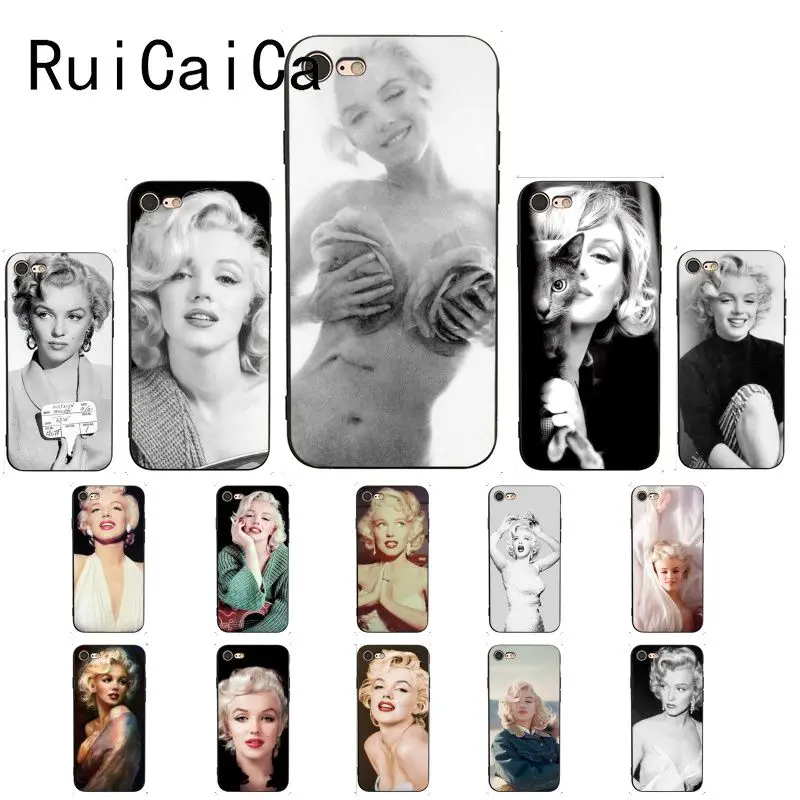 Ruicaica Marilyn Monroe DIY Painted Phone Case for iPhone X XS MAX 6 6S 7 7plus 8 8Plus 5 5S XR Cover | Мобильные телефоны и