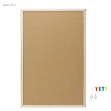 Planche à dessin en liège 40x60cm, cadre en bois de pin, planches blanches décoratives pour la maison et le bureau