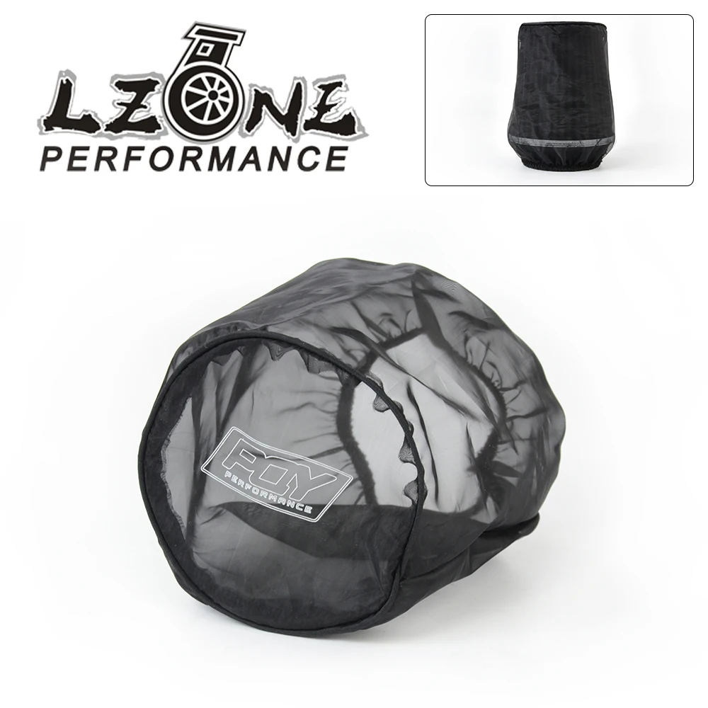 

Universal Air Filter Protective Cover Waterproof Oilproof Dustproof for Cylindrical High Flow Air Intake Filters Black JR-AIB01
