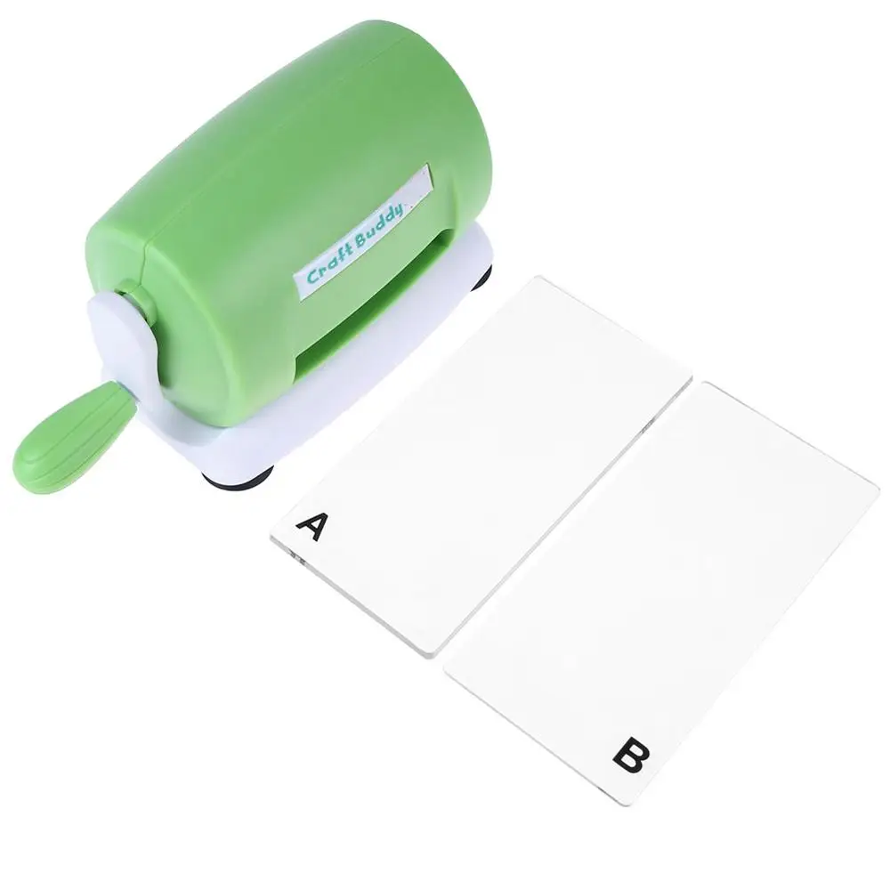 DIY штампы тиснение машина Скрапбукинг резак штампы машина изготовление бумажных карточек ремесло инструмент высечки - Цвет: Green