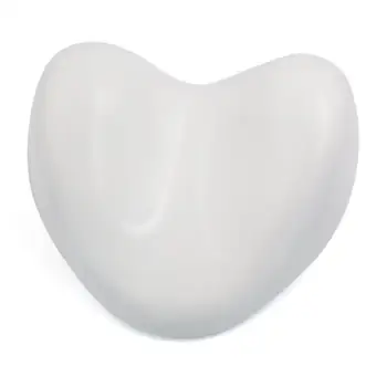 

With Suction Cups White heart-shaped Bath Pillow Neck Back Support Waterproof Headrest bathtub accessories