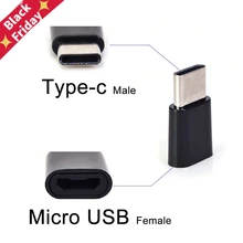 Micro USB Female to Type-c USB-C Male Adapter Converter Charging Connector Mobile Phone Adapters
