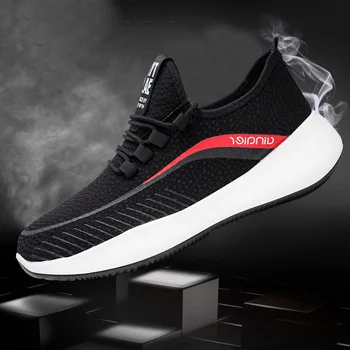 

Men Running Shoes Breathable Male Comfortable Mesh Lace-up Sport Shoes Trend Lightweight Flexible Soft Outdoor Walking Sneakers