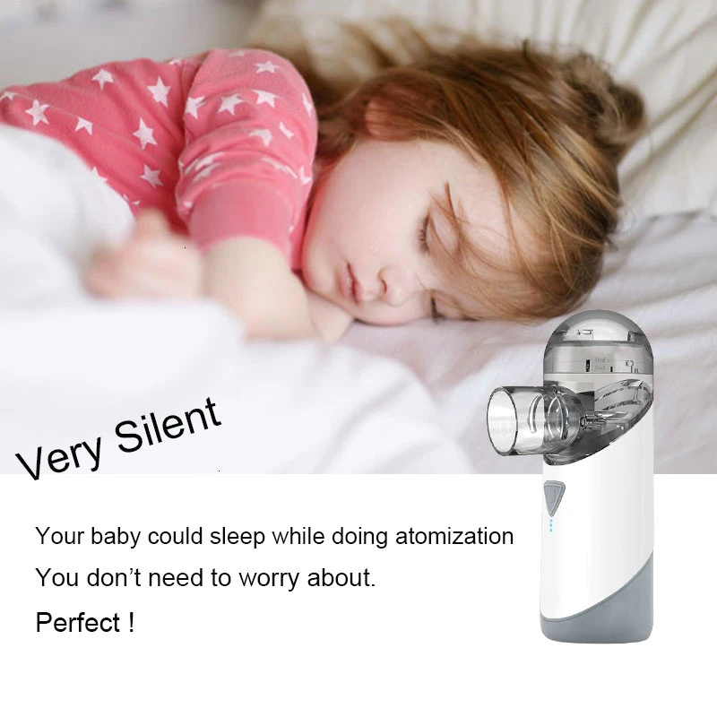 JianYouCare Mesh Nebulizer Medical Portable Silent Atomizer Rechargeable USB Inhaler Baby Waterproof Asthma inhalator for kids