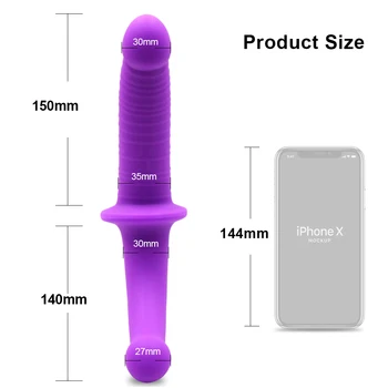 Soft Silicone Dildos Strapon for Two Women Anal Vaginal Stimulation Double Penetration Ended Sex Toys for Female Lesbian Couples 5