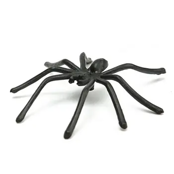 

20pc Halloween Fake Spider Joking Toy Party Prop Insects Decor(Black)
