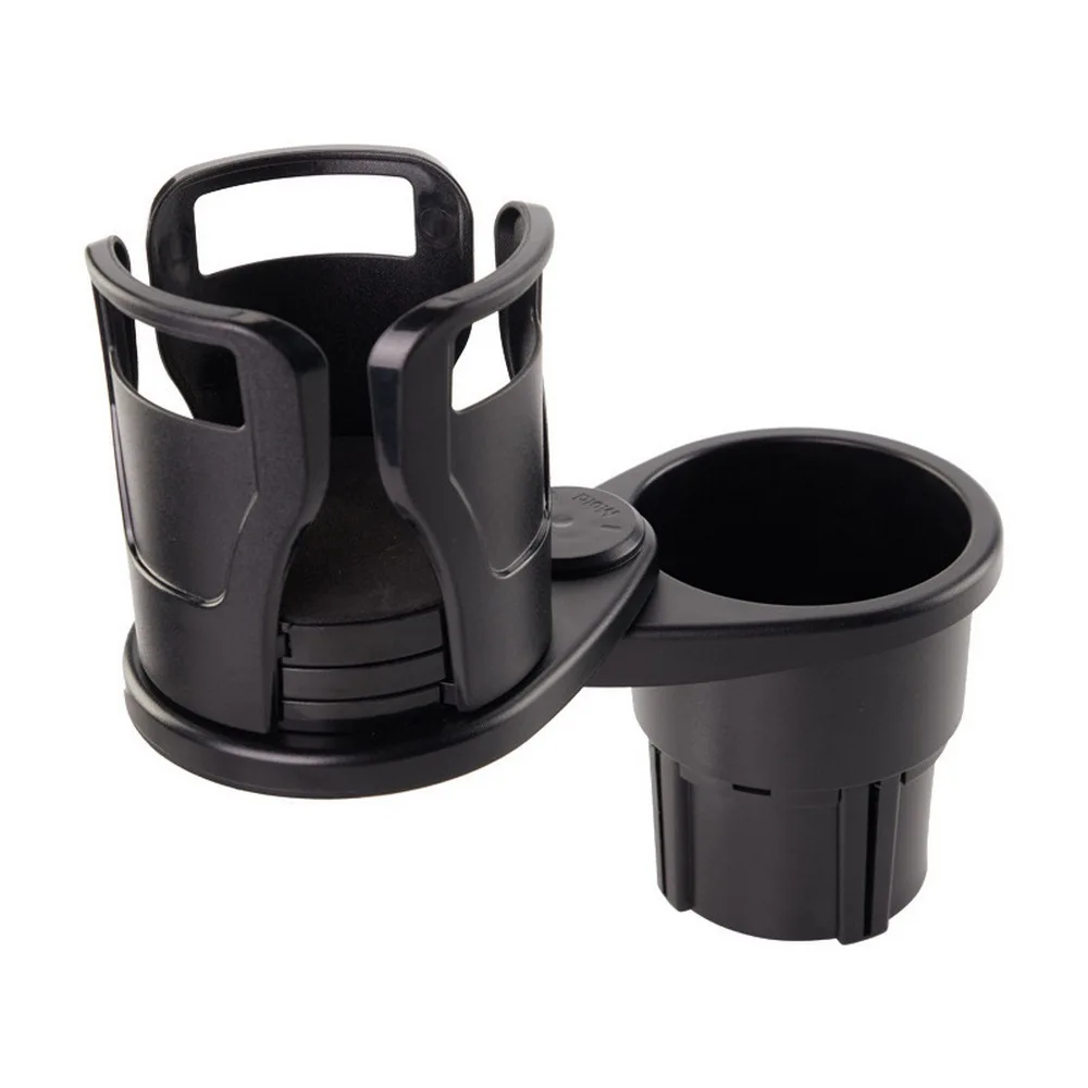 Car Cup Holder Universal 360 Degree Rotating Drink Holder 2 In 1 Slip