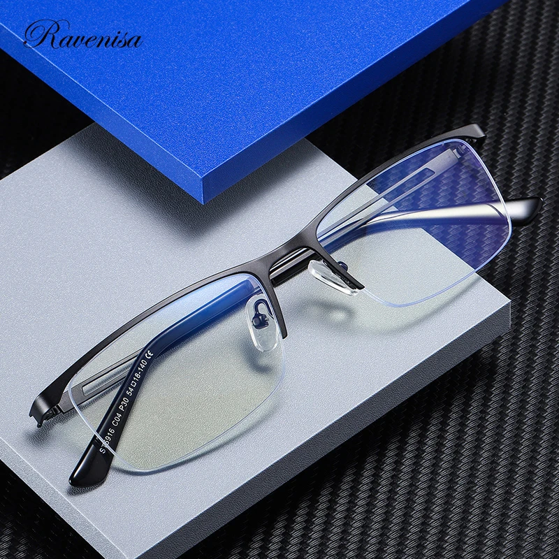 OH EVOL 2021 Aluminum Vintage Oversized Glass Frame Men Women Pilot Computer Blue Light Blocking Glasses Optical Eyewear  Oculos prescription blue light glasses