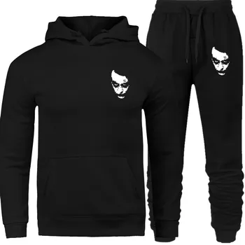 

2019 Mens set Tracksuit Hoodies suit Fashion Streetwear Hoodie Sweatshirts Pullover Prints heads sportwear Clothing New brand