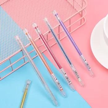 

1PC Fluorescent Watercolor Pen Glitter Gel Pen Colorful Pens Shiny Painting Drawing Pens Tools Stationery Office School Supplies