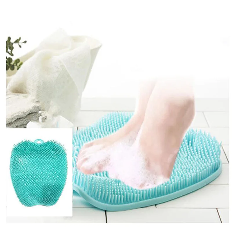 Calos de Pele Pé-lavagem Esteiras Esfoliação Morta Esfregando Pés Única Limpeza Massagem Escova Almofada pé 1 Cheap Instrumento cuidados c pés