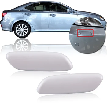 

CAPQX 2PCS/set Headlight Washer Nozzle Cover 85382-53040 85381-53080 For IS250/350/2##D 2005-2008 IS250/300 2006-2008